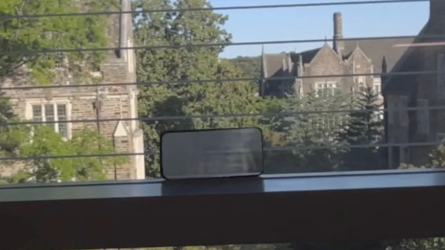 Diminished Phone On Window